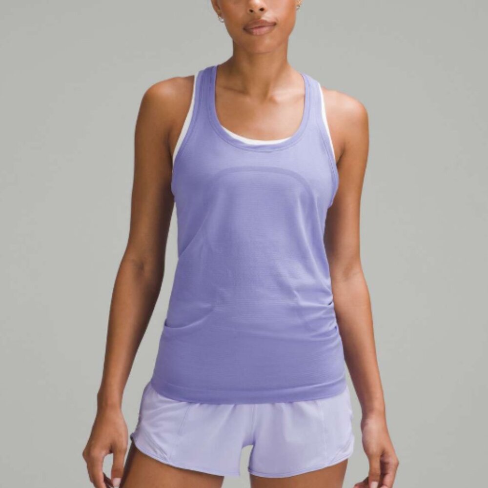 lululemon swifty tech racerback tank top dark lavender size 4